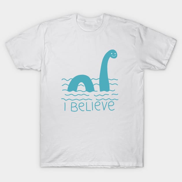 Loch Ness Monster T-Shirt by valentinahramov